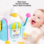 Ice Creams Maker Bubble Machine Bath Bubble Toy Bubble Ice Cream Maker Bath Toy Bathtub Toys Baby Ice Cream Foam Maker Bath Toy For 2-5 Years Old Boys And Girls - Image 2