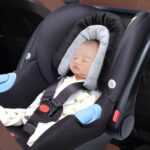 INFANZIA New 2-in-1 Head & Body Supports for Baby Newborn Infants - Extra Soft Car Seat Insert, Cushion Pads for Baby Bouncer, Strollers, Swing, 20x11.8 in, Black - Image 4