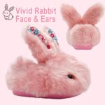 sharllen Kids Slippers Girls Fluffy Bunny Slippers Toddler Plush Warm Winter House Shoes Boys Cute Rabbit Novelty Animal Slippers - Image 3