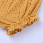 𝐁loomers for Baby Toddler Girl Boy Ruffle 𝐃iaper 𝐂overs Newborn Cotton Linen Cute Loose Harem Shorts Underwear Infant Solid Plain Summer Basic Shorts Stretchy Washable Reusable Cover - Image 2