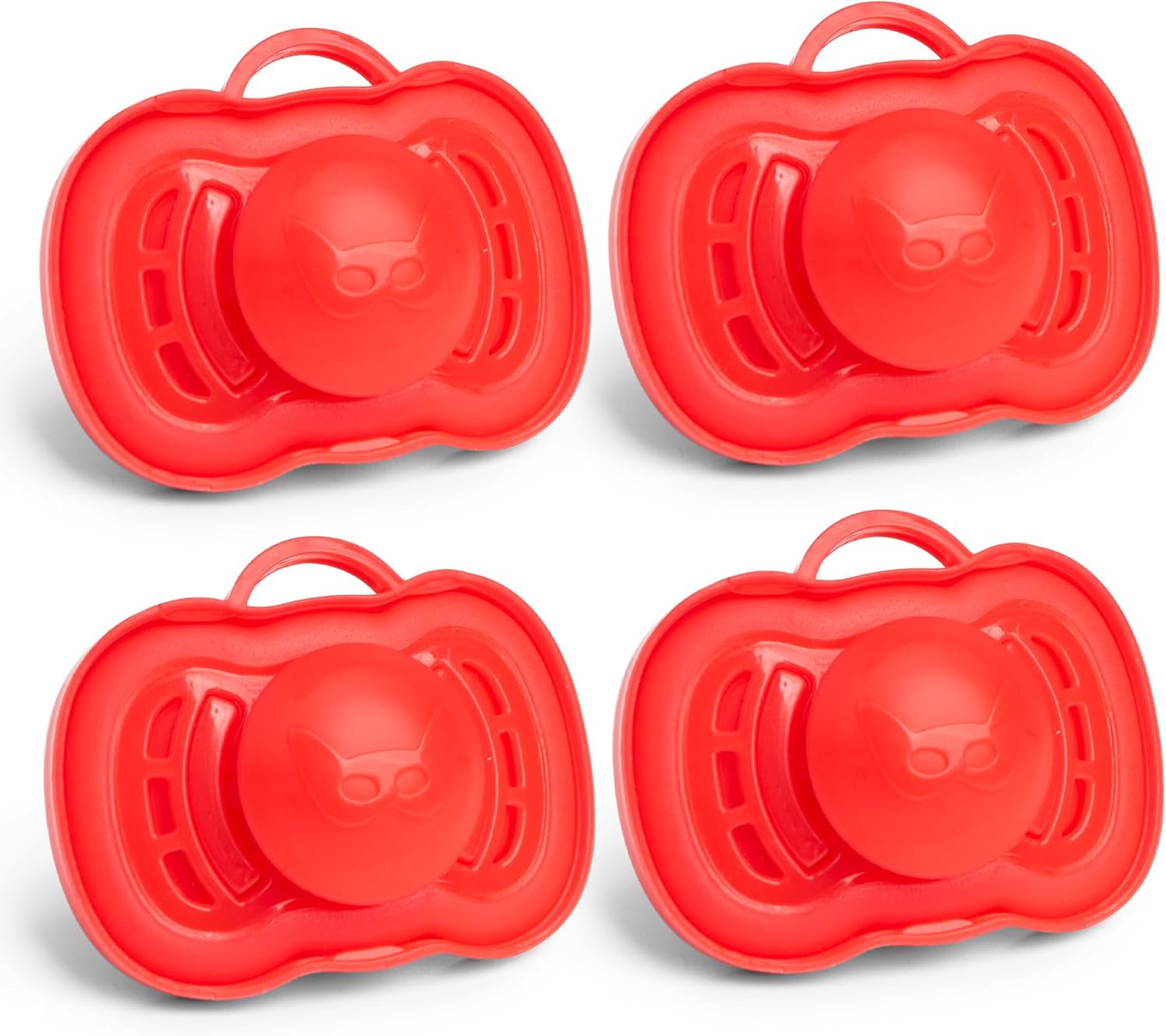 71HU3hyzErL._AC_SL1500_.jpg Herobility Gentle Pacifiers – Protective case – BPA-Free – Large air Vents – Newborn – 6 Months – 4-Pack – Red - Image 1