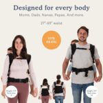Beco Toddler Carrier with Extra Wide Seat, 100% Cotton Toddler Carrying Backpack Style and Front-Carry, Lightweight & Breathable Child Carrier, Toddler Sling Carrier 20-60 lbs (Ecru) - Image 10