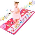 Musical Toys for 1 2 3 4 5 Year Old Girls Gifts,Piano Dance Mat for Kids with 8 Animals Sounds, Early Educational Toddlers Baby Toys Birthday Present for Girls Baby - Easter Gifts for Kids