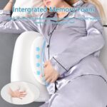 GOENDR Pregnancy Pillows for Sleeping, Upgraded Memory Foam Maternity Pillow for Pregnant Women, Pregnancy Wedge Pillow with Removable, Washable Cover, Support for Belly, Back, HIPS (White) - Image 2
