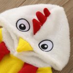 Cokbyavla Easter Baby Rooster Costume,Babies First Easter Basket Girl Matching Easter Outfits Newborn Girls 2 Piece Solid Color Outfits 12 Month Sleepwear Boy Ruffle One - Image 4