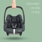 Maxi-Cosi CabrioFix i-Size, Baby Car Seat, 0–12 Months, Max. 12kg, Lightweight Car Seat Newborn (3.2kg), Large Sun Canopy, Extra Padded Seat, Fits most Maxi-Cosi Pushchairs, Essential Graphite - Image 3