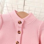 IBTOM CASTLE Baby Girls Floral Print Dress Cardigan 2PCS Set Newborn Infant Sleeveless Cotton Dresses with Bow Coat Brithday Dress Toddler Girls Clothes - Image 3