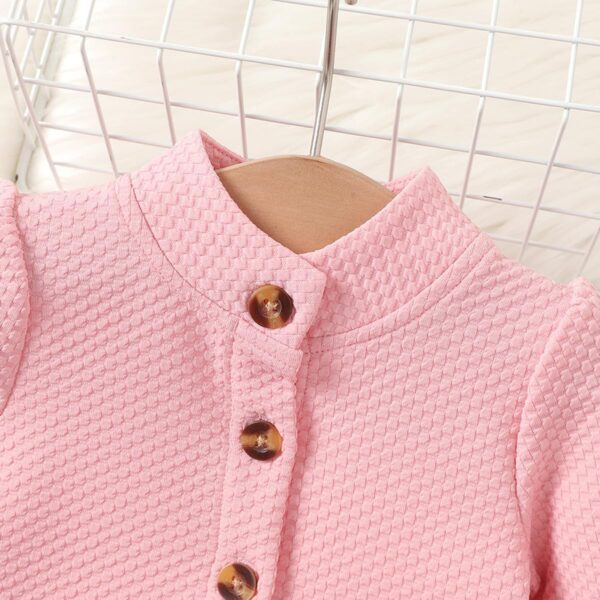 IBTOM CASTLE Baby Girls Floral Print Dress Cardigan 2PCS Set Newborn Infant Sleeveless Cotton Dresses with Bow Coat Brithday Dress Toddler Girls Clothes - Image 3