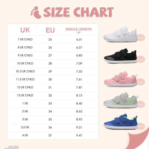 Boys Trainers Girls Barefoot Shoes Kids Wide Toe Breathable Walking Sneakers for School Running Outdoor Sports - Image 7