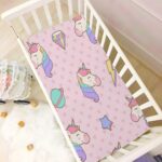 Kcldeci Baby Crib Sheets for Boys Girls Cute Pastel Unicorn Toddler Bed Sheets Playard Mattress N Play Sheets M - Image 6
