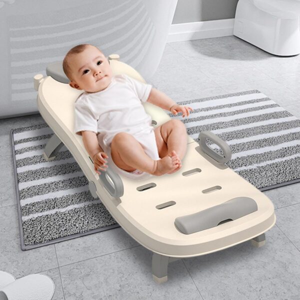 Children Shampoo Chair - Adjustable Hair Washing Lying Seat for Kids | Portable Baby Shampoo Recliner, Foldable Toddler Head Hair Rinser for Boys and Girls - Image 2