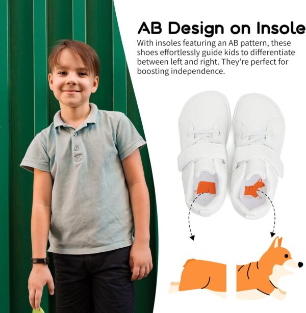Kids Barefoot Sneaker Wide School Shoes Toddler Trainers Boys Girls Minimalist Running Shoes - Image 5