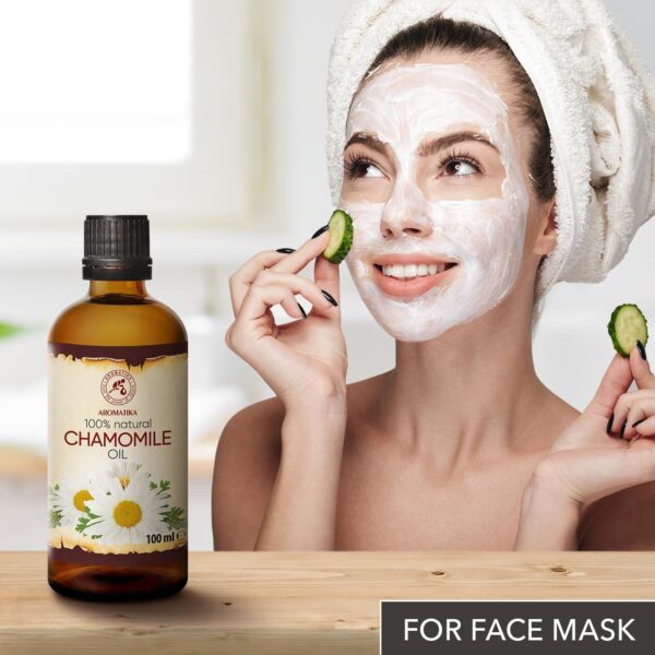 Chamomile Oil 100ml - Matricaria Chamomilla - Natural Chamomile Blossom Oil Extract - Carrier Oil - Base Oil - Care for Face - Nails - Hands - Hair - Massage - Body Care - Image 6