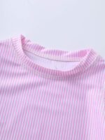 dPois Infant Baby Girls Floral One Piece Long Sleeve Rash Guard Swimsuit Shirt with Ruffle Bloomers Swimsuit - Image 3