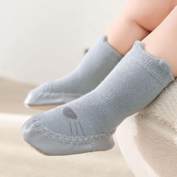 Children Toddler Shoes Autumn and Winter for Boys and Girls Non Slip Elastic Cloth Comfortable Solid Color Simple Pattern Design Born Shoes - Image 4