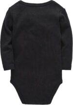 kavkas Long Sleeve Newborn Bodysuits Plain Baby Vest Undershirt Cotton Baby Clothes for Boys and Girls 5 Pack, 0-24 Months - Image 2