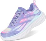 DREAM PAIRS Girls Fashion Sneakers Kids Lightweight and Comfy Lace-up Running Walking Casual Tennis Shoes