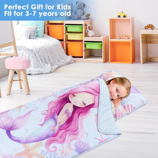 Dinosaur Nap Mat for Toddlers Boys-Pillow, Mat and Blanket Included- Kids Sleeping Bag for Nursery Daycare Travel - Image 4
