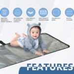 Portable Changing Pad 14x26'' Waterproof Diaper Changing Mat Foldable Baby Changing Pad Travel Changing Pad Easy to Clean Lightweight Changing Station for Baby - Image 5