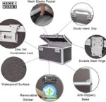 HEWEI WORKS Locking Box with Portable Storage Case, Childproof Medicine Organizer with Combination Lock, Lockbox for Money, Documents & Meds Secure Cash, Jewelry, ID Documents (Coffee/Large) - Image 4