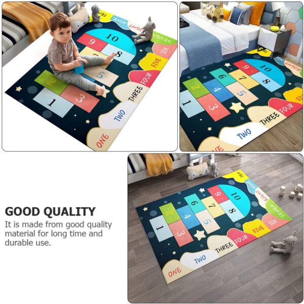 VOSAREA Baby Decor Rug Baby Play Mat Floor Game Mat Kids Crawling Mat Funny Party Game Mat Kids Play Area Rug for Kids Party Favors Outdoor Decor - Image 9