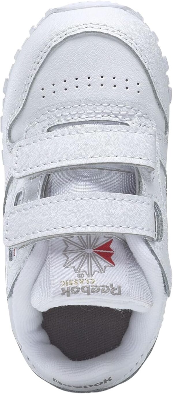Reebok Unisex Baby Cl Lthr 2v Sneaker, White Carbon Vecblu, 5.5 UK Child - Image 5