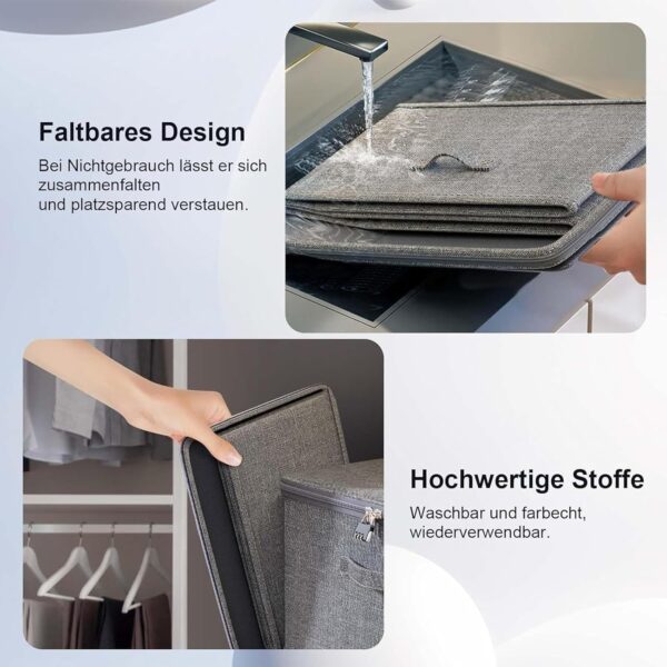 Zqkimzi Lockable Storage Bin, Secure Organizer Box, Large Capacity Storage Chest, 11.81x7.87x5.51 Inch Portable Lockout Utility Container for Jeans, Toys, Household Items - Image 8