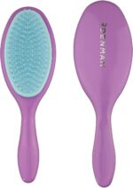 Denman Wet Detangler Shower Hairbrush for Detangling All Hair Types for Women, Kids and Men - Wet Hairbrush for Everyone – (Purple) D95