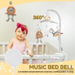 Musical Cot Mobile - Nursery Toddler Cot Mobile with Plush Dolls | Easy to Install Soft Cover Design Boys Girls Bed Decoration for Bedroom, Children Room - Image 8