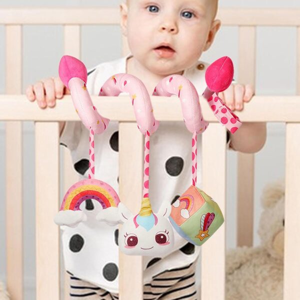 Crib Mobile Boy | Mobile Hanger Crib Toy,Nursery Mobiles Educational Toys, Flexible Bassinet Mobile Soothing Bed Bell, Animal Stroller Toys - Image 3