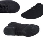 Women's Jazz Shoe, Canvas Ballet Dance Shoes Split Sole Flat Gymnastics Dancing Slippers - Image 4