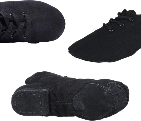 Women's Jazz Shoe, Canvas Ballet Dance Shoes Split Sole Flat Gymnastics Dancing Slippers - Image 4