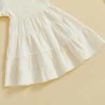 Toddler Girl Summer Clothes Smocked Ruffle Camisole Tank Shirts Wide-Leg Flared Pants Set 2Pcs Bell Bottoms Outfit - Image 6