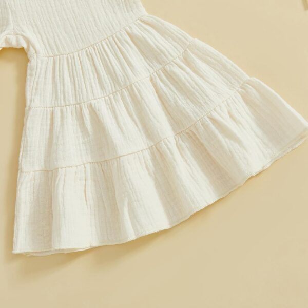 Toddler Girl Summer Clothes Smocked Ruffle Camisole Tank Shirts Wide-Leg Flared Pants Set 2Pcs Bell Bottoms Outfit - Image 6