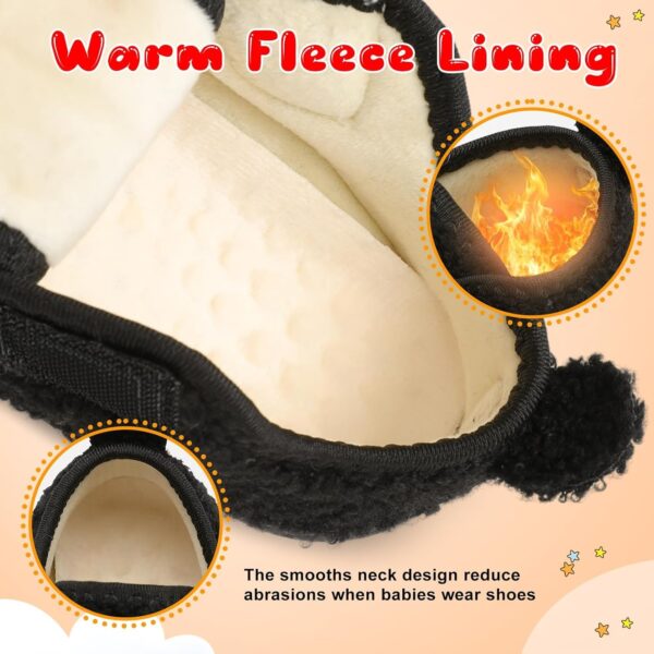 JIASUQI Baby Slippers Warm Soft Baby Boots Adjustable Infant First Walking Shoes Baby Boys Girls Winter Shoes - Image 3