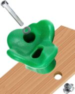 KINSPORY Rock Climbing Holds, Climbing Wall Holds for Kids, Colourful Climbing Set with Two Blue Handles for Indoor Outdoor Playground PlaySet Building - Image 2