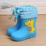 BIISDOST Rain Boots Children 24 Girls Wellington Boots Children's Boots Boys Waterproof Rain Boots Rain Shoes Adjustable Rain Boots Outdoor Non-Slip Children's Boots Garden Shoes - Image 2