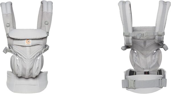 Ergobaby Baby Carrier, 4-Position Omni 360 Cool Air Mesh for Newborn to Toddler (0-3 yrs), Ergonomic Child Carrier & Backpack, Pearl Grey - Image 7