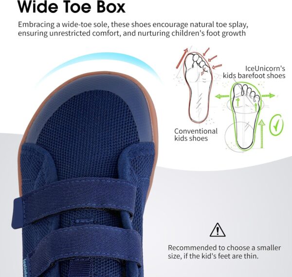 Kids Wide Barefoot Shoes Boys Girls Minimalist School Walking Shoes Trail Running Shoes Walking Sneaker - Image 2