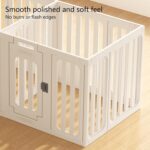 YPDOPORA Dog Gate And Pet Playpen, Free Standing Tall Dog Fence with Walk Through Door, Dog Barriers for Home, Use As Indoor Dogs Cats Pen, Rabbit Pen, Baby Gate,F - Image 5