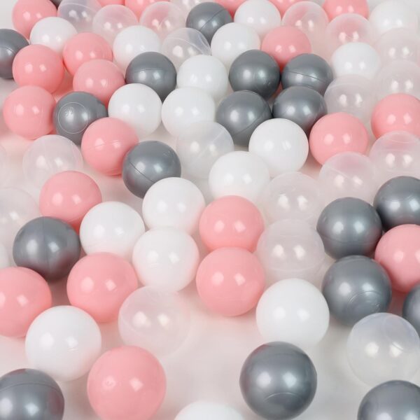 DIVCHI Playballs Soft Pit Balls for Kids, Small Metallic Color Plastic Balls, Crush Proof, Smooth Surface and No Sharp Edges, Toxic Free, Multi Pack Baby Approved Playball Set (500PCS) - Image 6