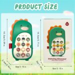 Baby Phone Toy,Baby Cell Phone Toy,Dinosaur Phone Toy,Pretend Phones Toys For Toddlers,Baby Cell Phone Toy With Early Education & Music,Musical Toy For Toddlers Kids,Baby Toy 1 Year Old - Image 2