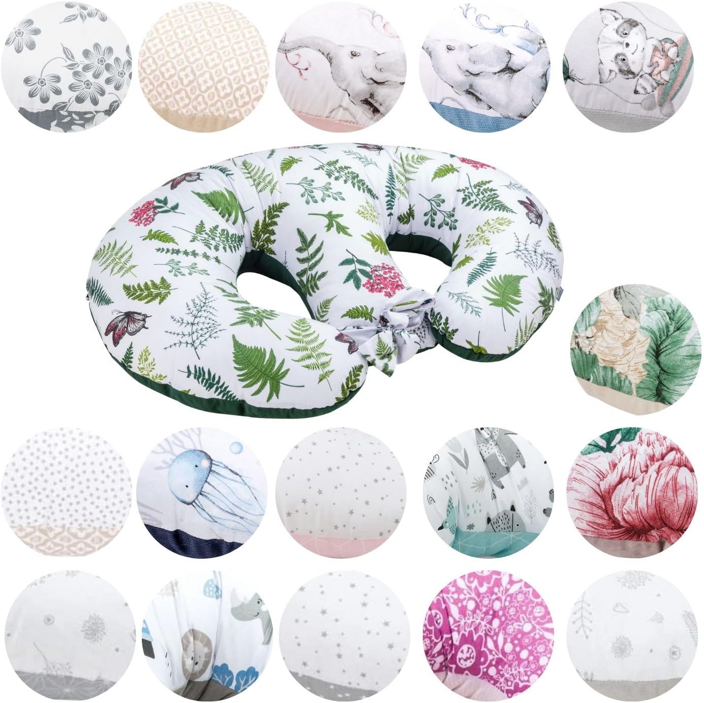 71MrPsx3QDL._AC_SL1400_.jpg Bellochi Maternity and Nursing Pillow for Twins - Baby Support Pillow – Multifunctional Breastfeeding Pillow with Cover Made of Cotton and Velvet – OEKO-TEX Certified (Nature) - Image 1