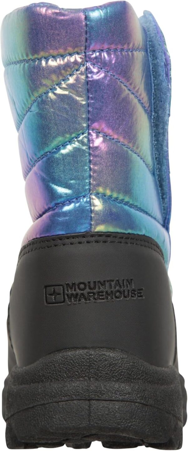 Mountain Warehouse Caribou Junior Kids Snow Boots - Snowproof, Fleece Lining, Warm, Insulated, High Traction Sole - Ideal For - Image 3