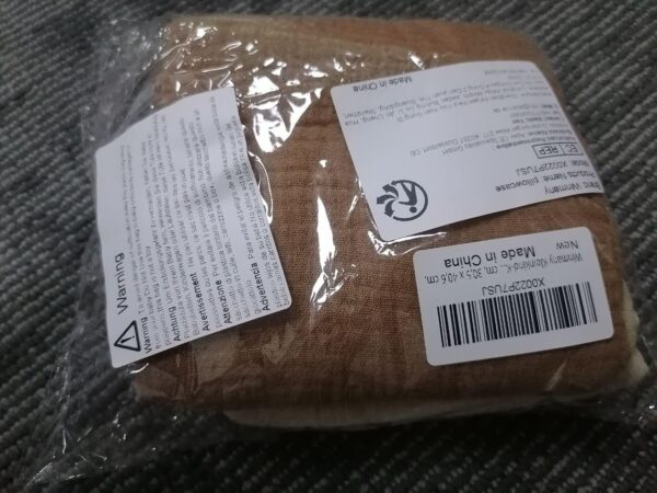 Winmany Toddler Cotton Muslin Pillowcases Baby Girl Boy Pillow Case Travel Cushion Pillow Covers with Envelope Design Cot Bed Accessories Fit for 13"x18" 14" x 19" 12"x16" Pillow (Brown+Khaki) - Image 10