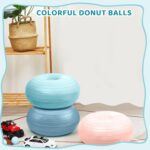 Lewtemi Flexible Seating for Classroom 16.8 Inch Inflatable Yoga Ball Chairs with Inflator Donut Exercise Ball Chair Cushion Seat for Kids Student Sensory Balance Home Office - Image 7