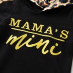 Planooar Baby Girl Clothes Outfit Leopard Print Long Sleeve Hooded Tops + Pants - Image 3