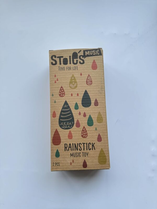 Stoie's Wooden Rain Stick instrument - Support Music Exploration, Coordination and Rhythm Rain stick Baby Toy - Soothing Sound for Sensory Play -Rainstick instrument for kids, 2 pcs pack - Image 10