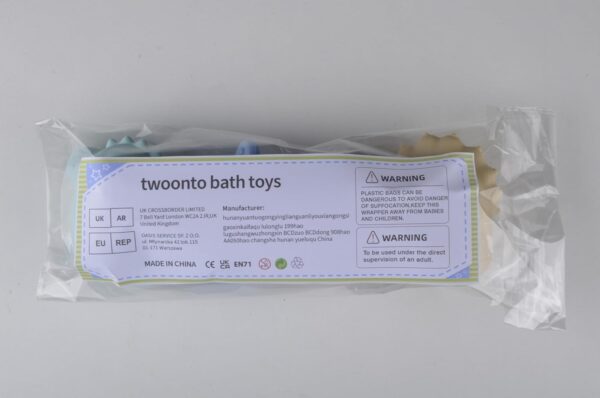 Baby Bath Toys, twoonto Bath Squirters Toys Spray Bath Toy Floating Bathtub Water Toy 4 Pack, Sensory Educational Bath Toys Silicone Mould Free Bath Toys for Bathtub Swimming Pool for Toddlers Kids - Image 8