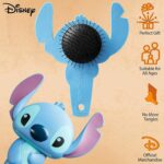 Disney Stitch Detangle Hair Brush for Women Teenagers Girls Minnie Mouse Baby Yoda Paddle Brush Stitch Gifts (Blue Stitch 3D) - Image 4